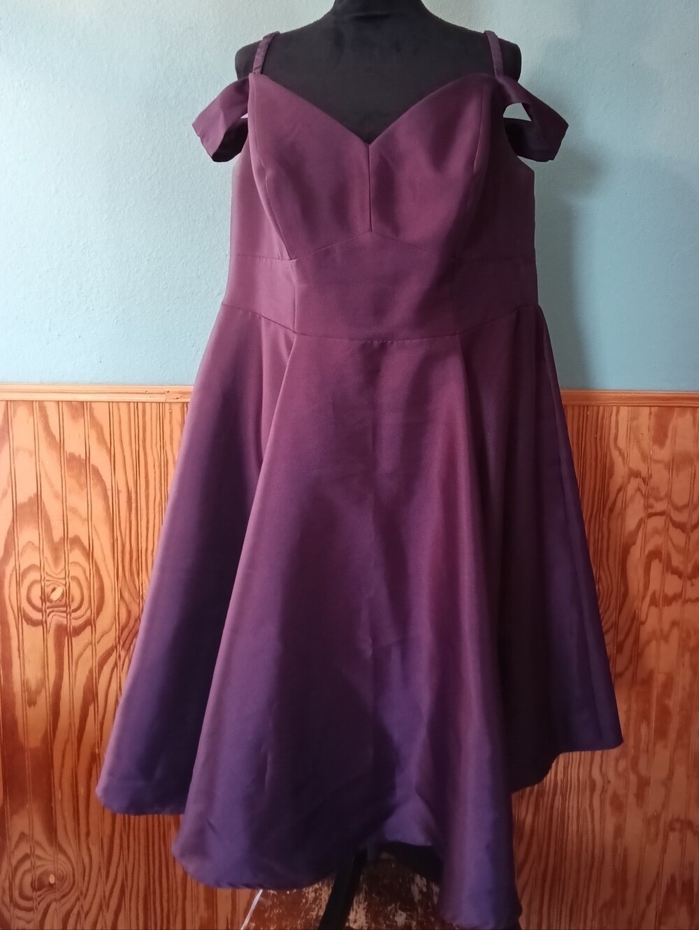Womans Plum Formal Dress